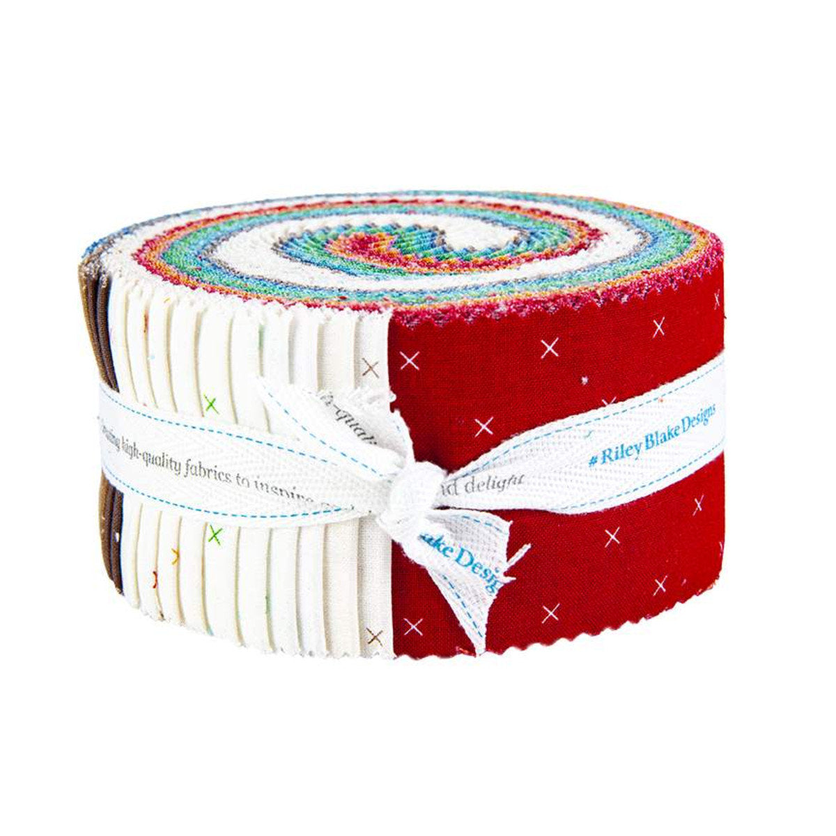 Bee Cross Stitch 2 1/2" Rolie Polie - RP-745-40 By Lori Holt for Riley Blake Designs 40 pieces