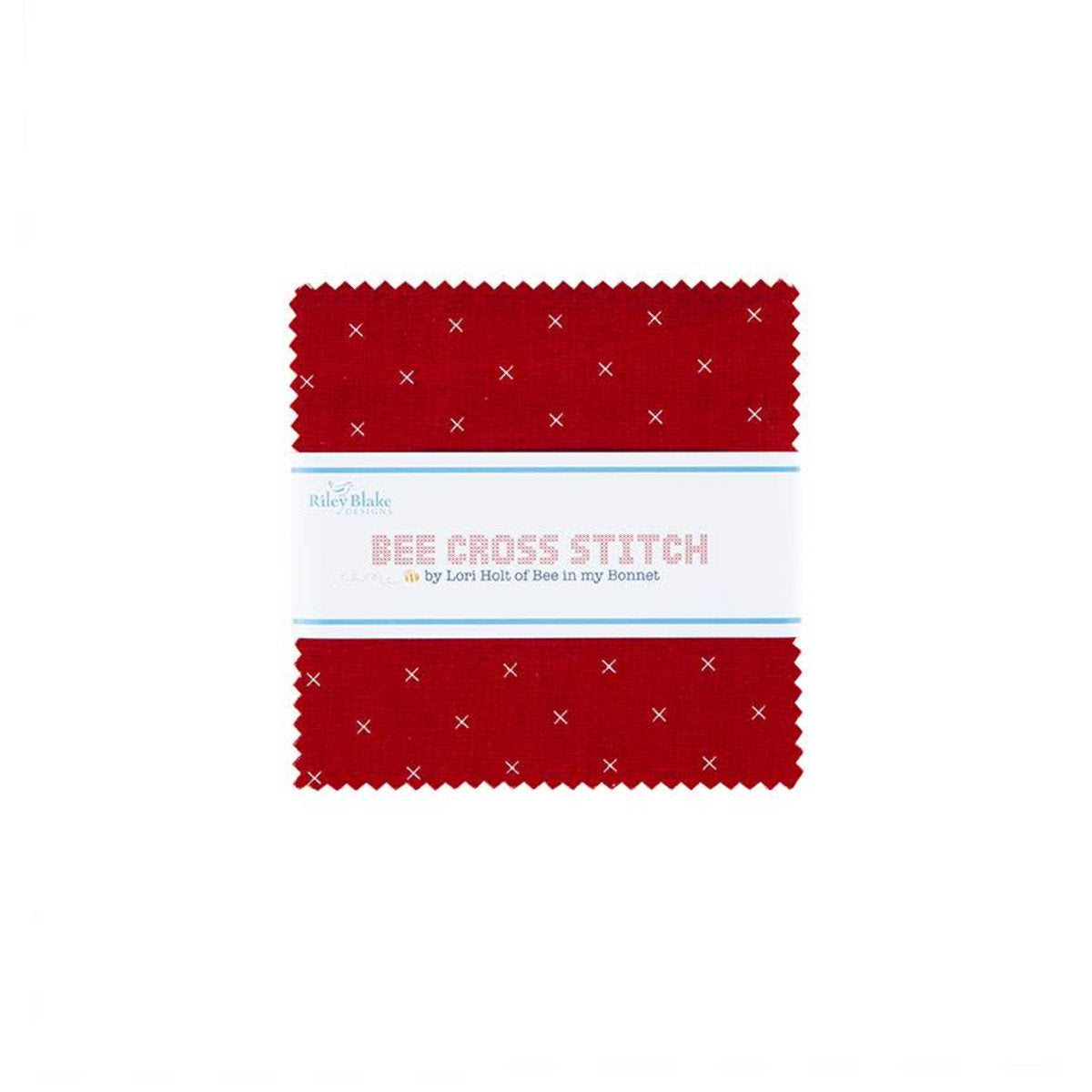 Bee Cross Stitch 5" Charm Pack 5-745-42 By Lori Holt for Riley Blake Designs 42 pieces
