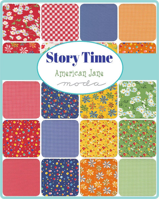 Story Time Mini Charm Pack 2.5" 21790mc by American Jane for Moda Fabrics