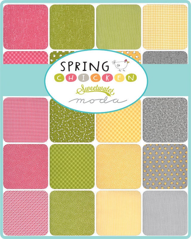 Spring Chicken Fat Eighth Bundle all 38 Prints by Sweetwater for Moda Fabrics
