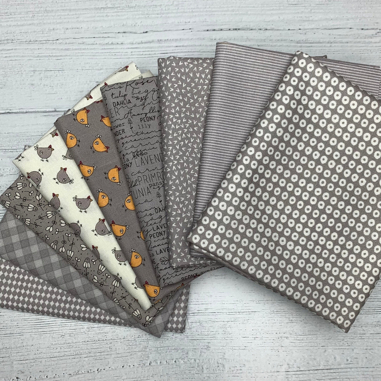 Spring Chicken Fat Quarter Bundle all 38 Prints by Sweetwater for Moda Fabrics