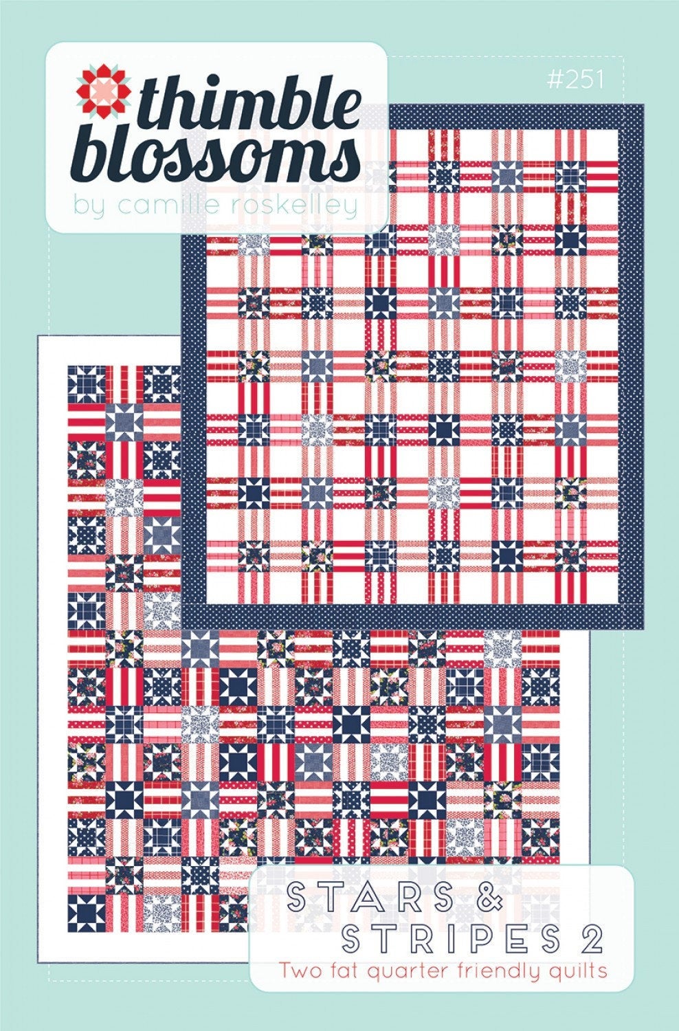 Stars & Stripes 2 quilting pattern TBL252 by Thimble Blossoms