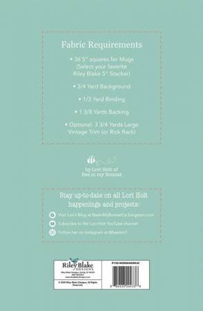 Good Morning Mug Table Runner Pattern Pattern by Lori Holt of Bee in my Bonnet P120-MORNINGMUG 23x41