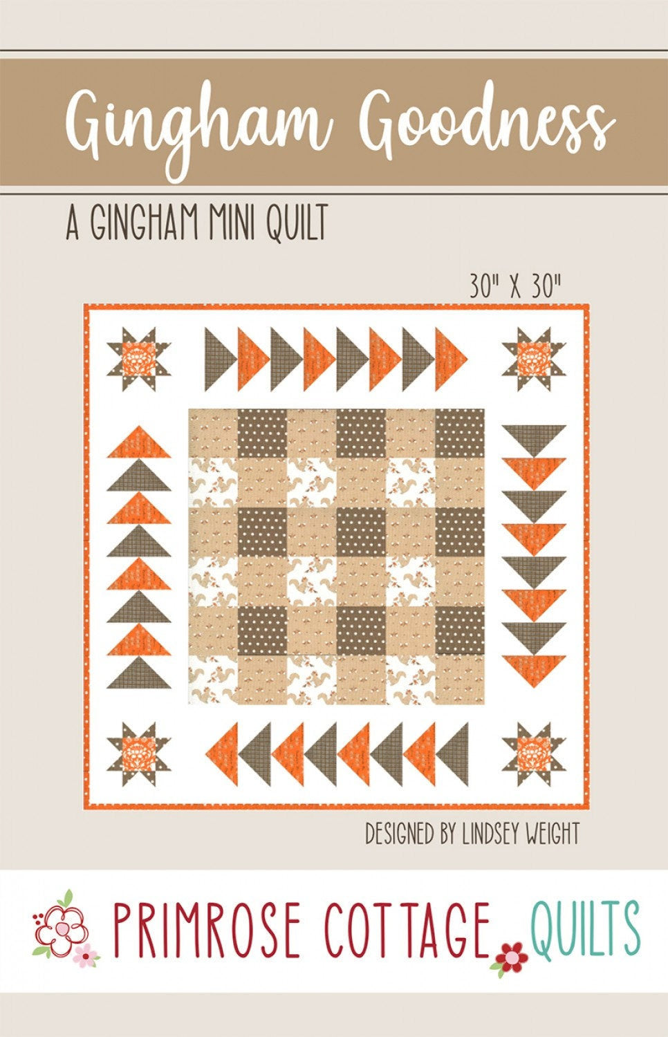 Gingham Goodness PCQ-024 quilting pattern by Primrose Cottage Quilts