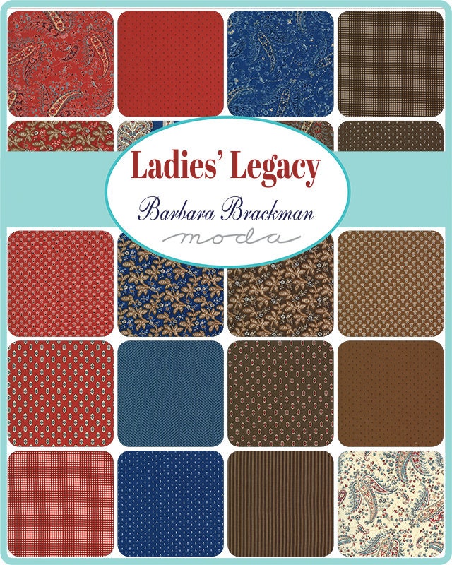 Ladies Legacy Charm Pack Charm Pack by Barbara Brackman for Moda Fabrics 83500PP bin 27