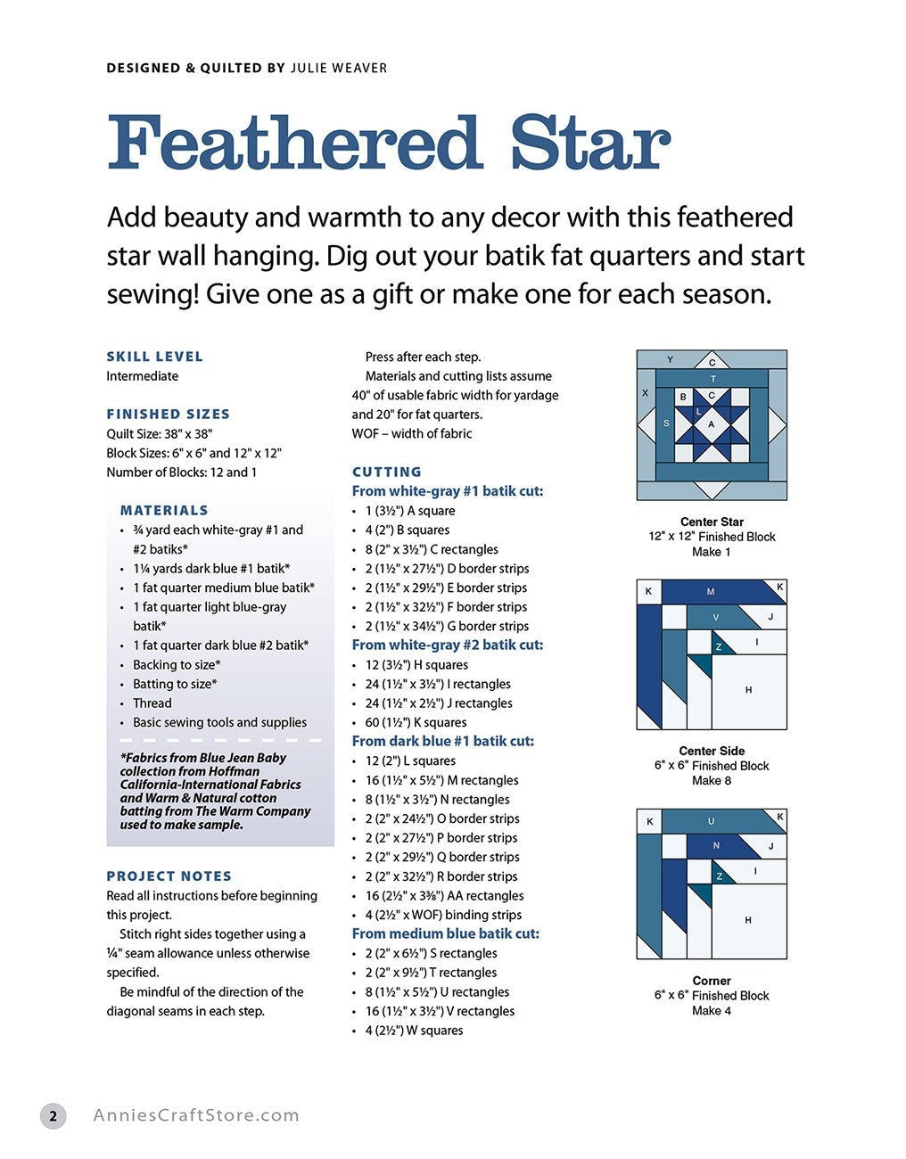 Fat Quarter Friendly Quilts Book 48 pages