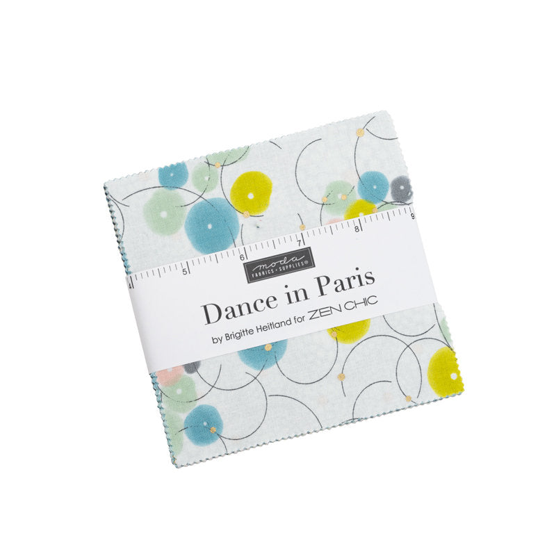 Dance in Paris Charm Pack 1740PPM by Zen Chic for Moda Fabrics Bin 4