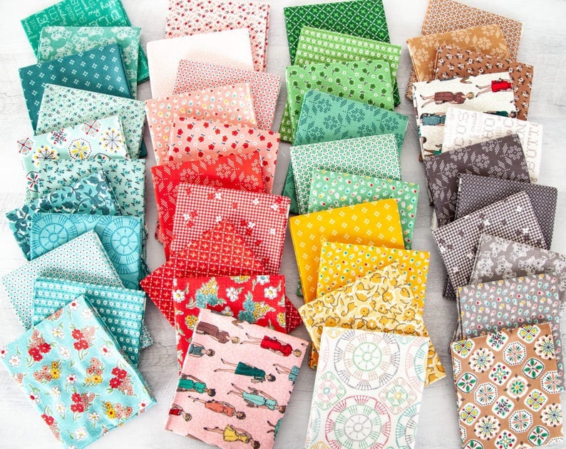 Stitch 5" Stacker 42 Prints by Lori Holt of Bee in my Bonnet 5-10920-42 **Instock**