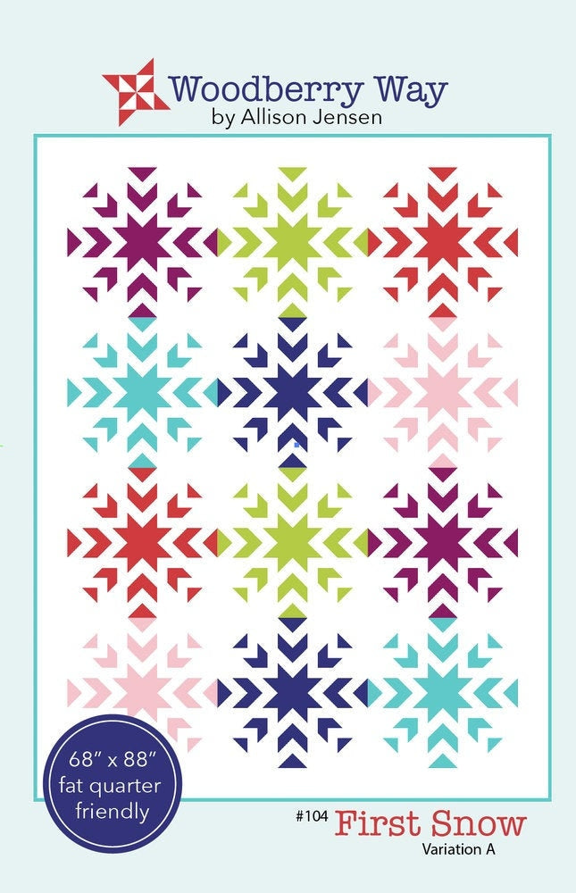 First Snow A PAPER Pattern ONLY by Alli Jenson of Woodberry Way #104