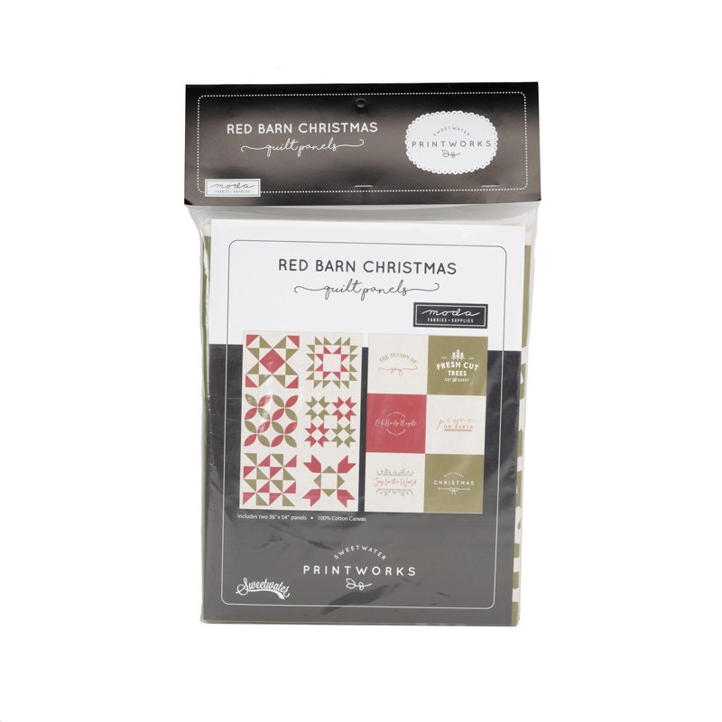 Red Barn Christmas Panel Multi 55540 11P