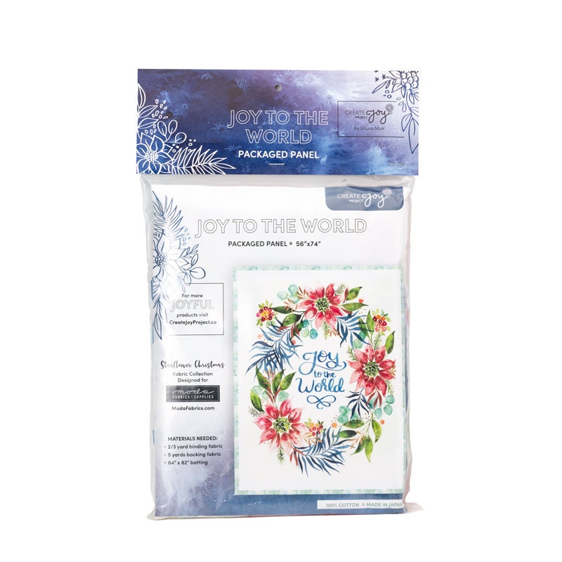 Starflower Christmas Pack Panel 8486-11p By Create Joy Project for Moda Fabrics