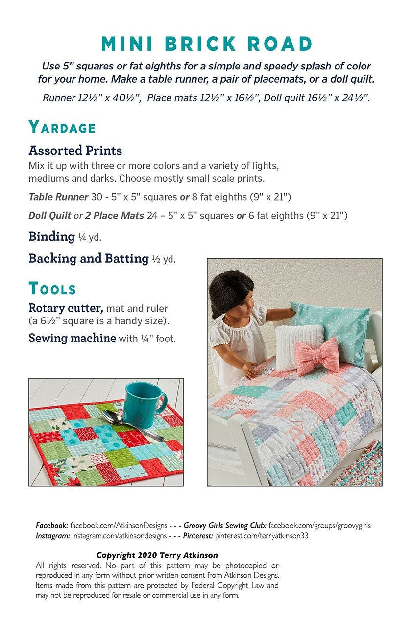 Mini Brick Road by Atkinson Designs, Terry Atkinson ATK-205