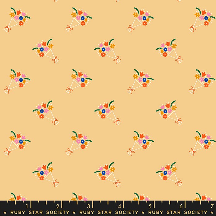 Food Group Bouquet Butternut Yardage RS5041-12 for Ruby Star Society