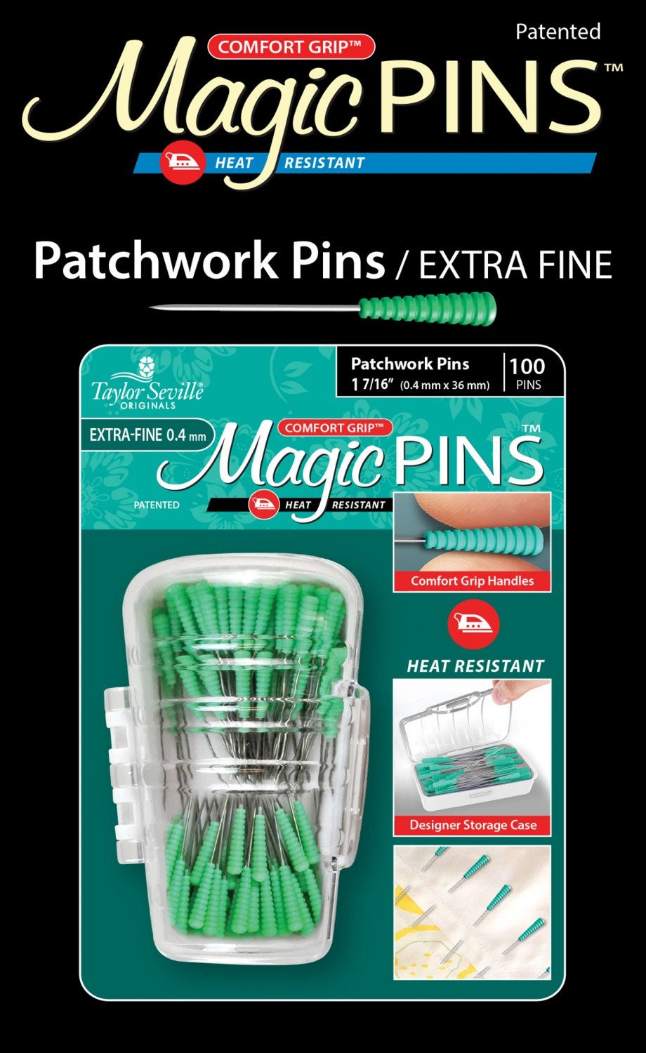 Magic Pins Patchwork 1 7/16 Extra Fine 100pc 219591
