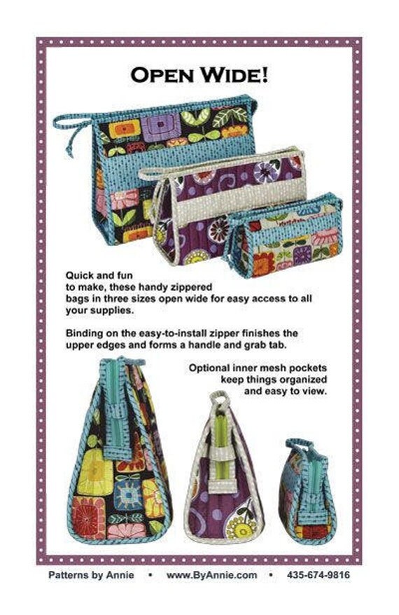 Open Wide PBA246 sewing Pattern by Annie