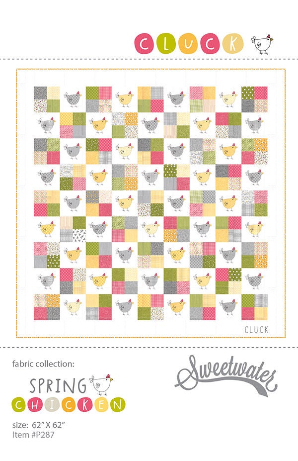 Cluck SW P287 Sweetwater pattern Finished Size 62 x 62 inches