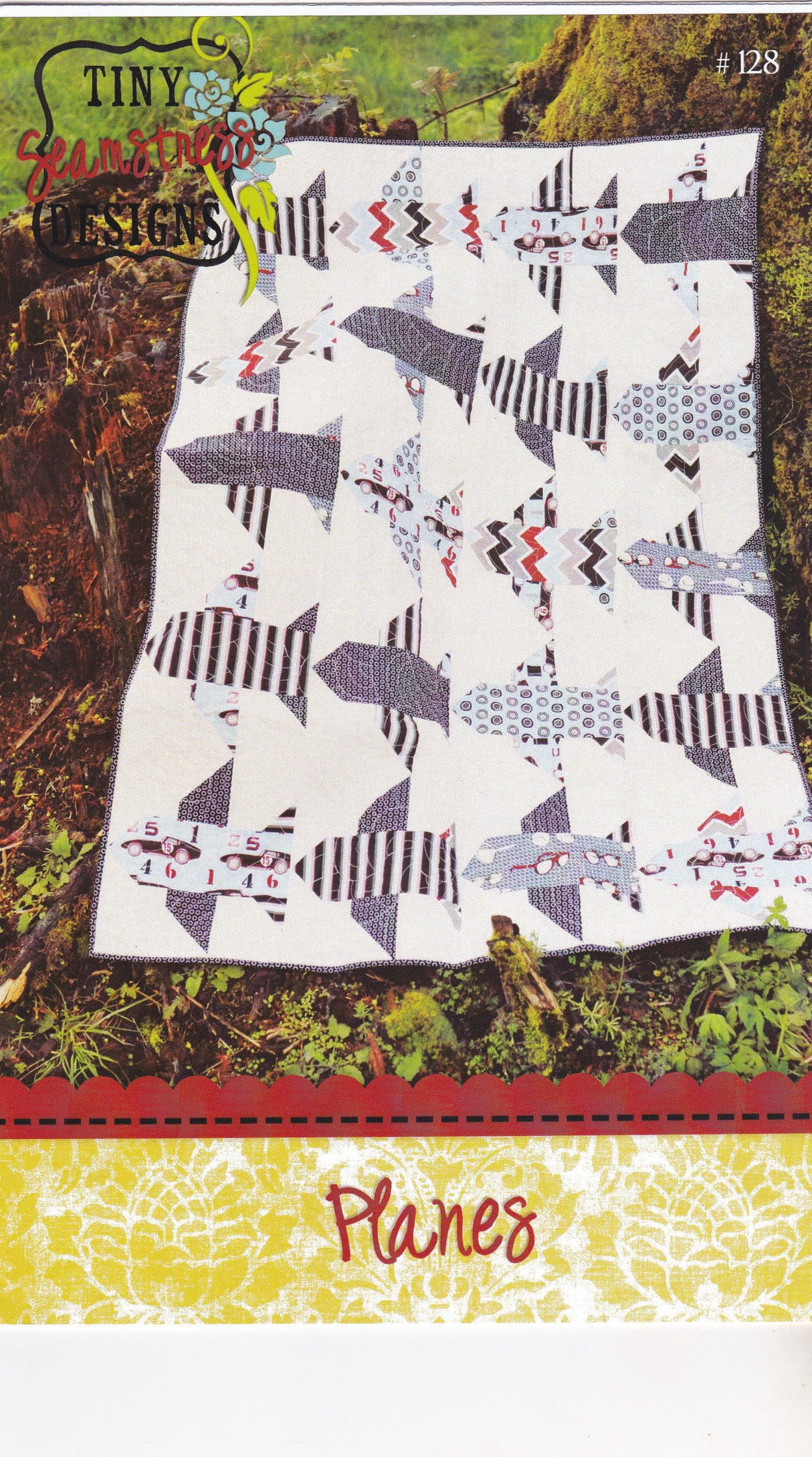 Planes Quilt Pattern - Printed Pattern By Tiffany Jenkins Finished Size 45 x 61 inches