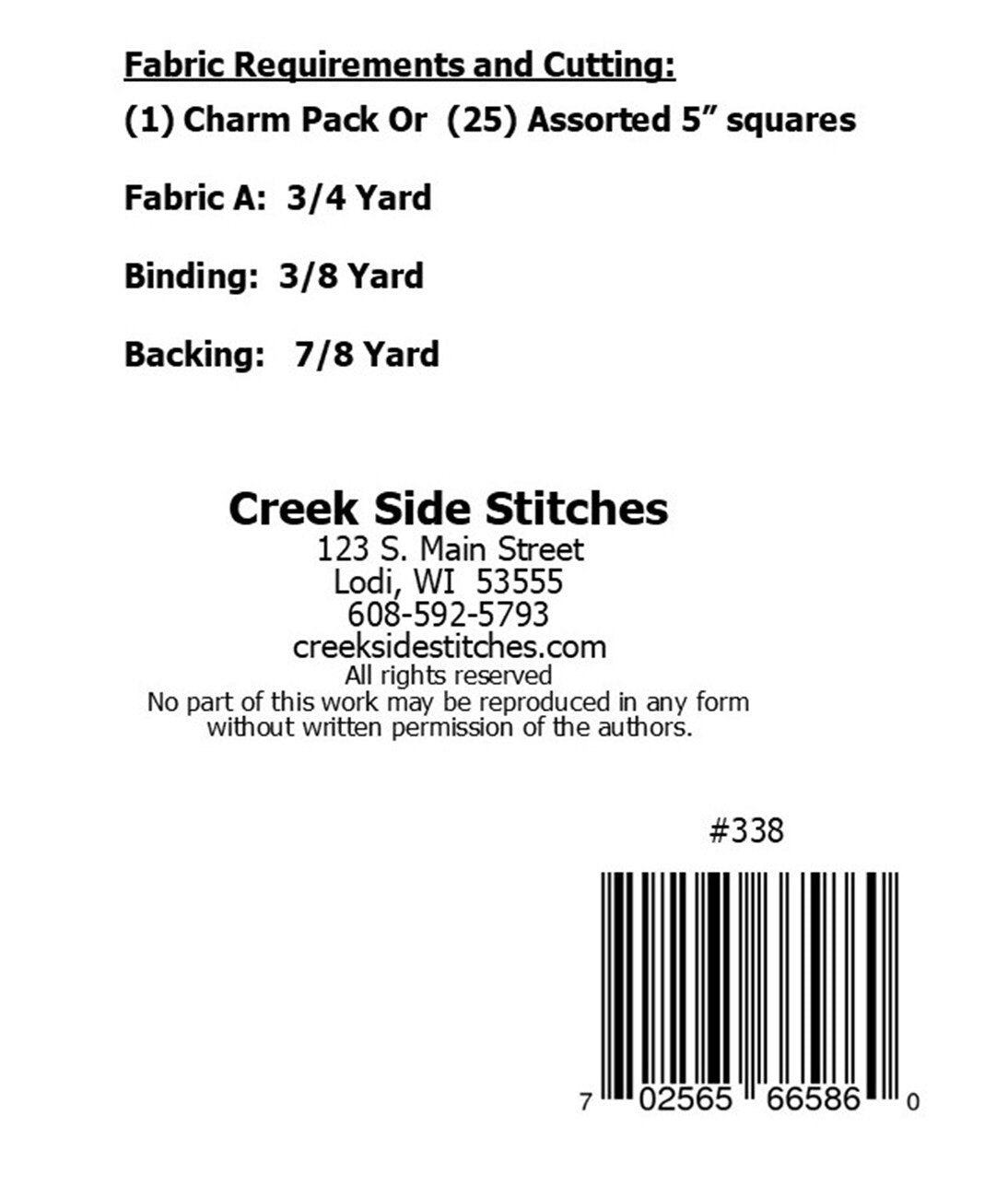 In the Air # CSS338 From Creek Side Stitches Placemats, Table Runners & Toppers Size: 17" X 53" assorted 5" squares