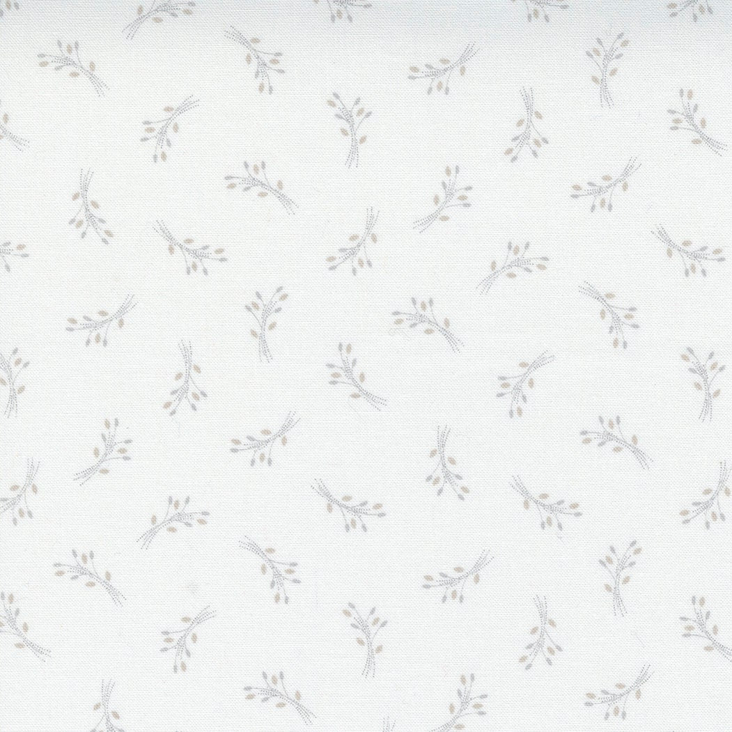 Beautiful Day Sprigs White - Stone Yardage 29134-12 by Corey Yoder for Moda Fabrics Sold by 1/2 Yard increments