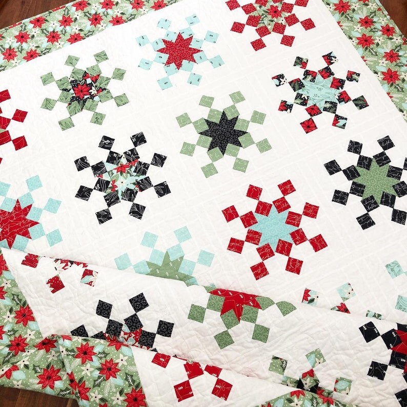 Let it Snow Quilt Pattern TPB1914 by The Pattern Basket, Margot Designs for The Pattern Basket PATTERN ONLY