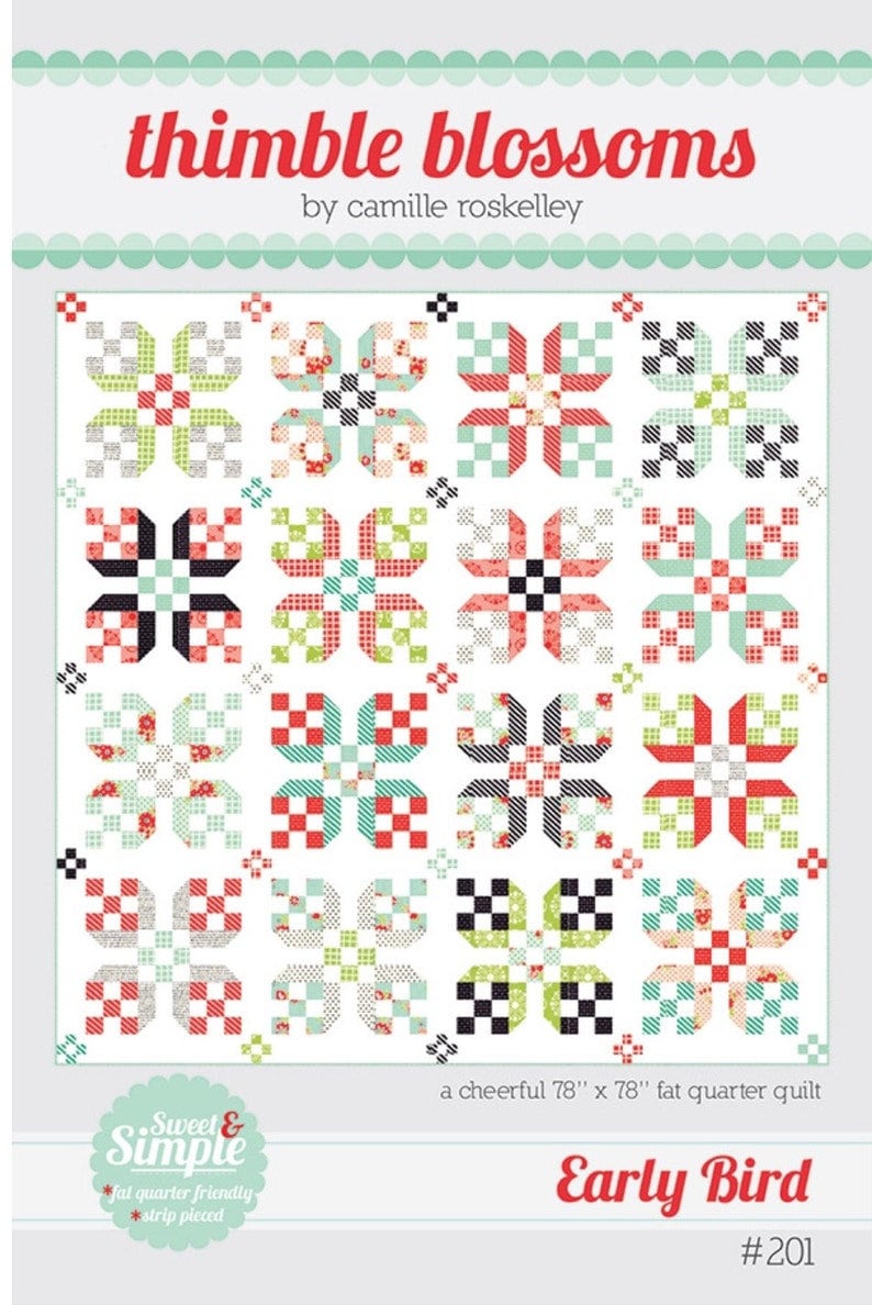 Early Bird Quilt Printed Pattern ONLY, From Thimble Blossoms By Roskelley, Camille TBL201
