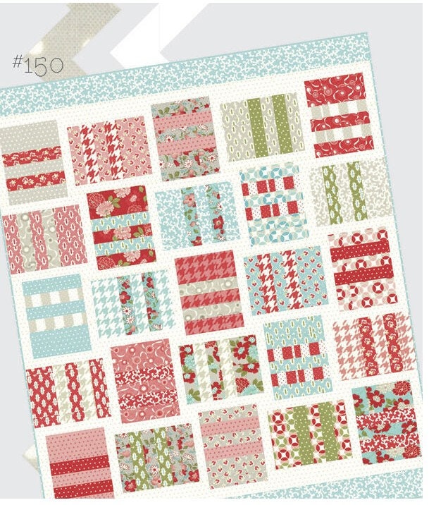 Piece of Cake 3 Quilt Pattern Thimble Blossoms TBl150 Finished Size 63" x 74"