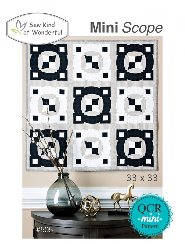 Mini Scope quilt pattern by Sew Kind of Wonderful SKW505 33in x 33in