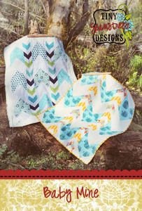 Baby Mine Quilt Pattern - Printed Pattern By Tiffany Jenkins Finished Size 39.5 x 44.5 inches