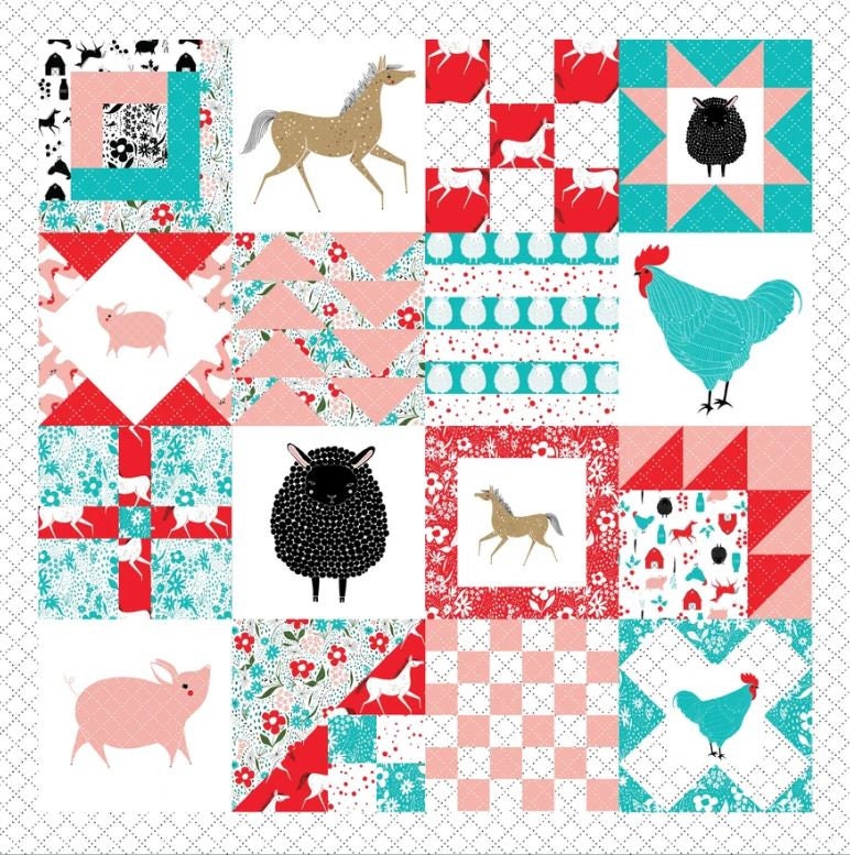 Lucky Charm Quilt Pattern by Gingiber 52" x 52"