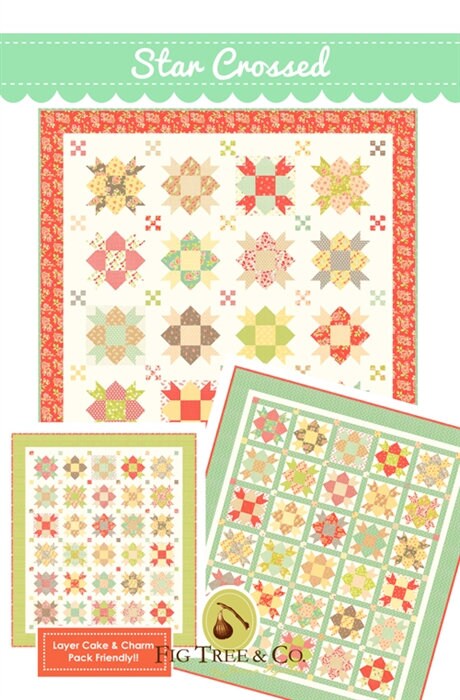 Star Crossed Quilt Pattern By Fig Tree Quilts (options for 2 block sizes)