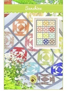 Sunshine Quilt Pattern Paper Only by Fig Tree Quilts 61 1/2 x 78 inches