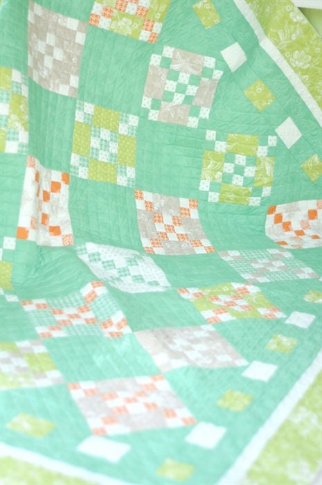 Sweet Sixteen Quilt Pattern Paper Only by Fig Tree Quilts 60" x 70" or 66" x 76"