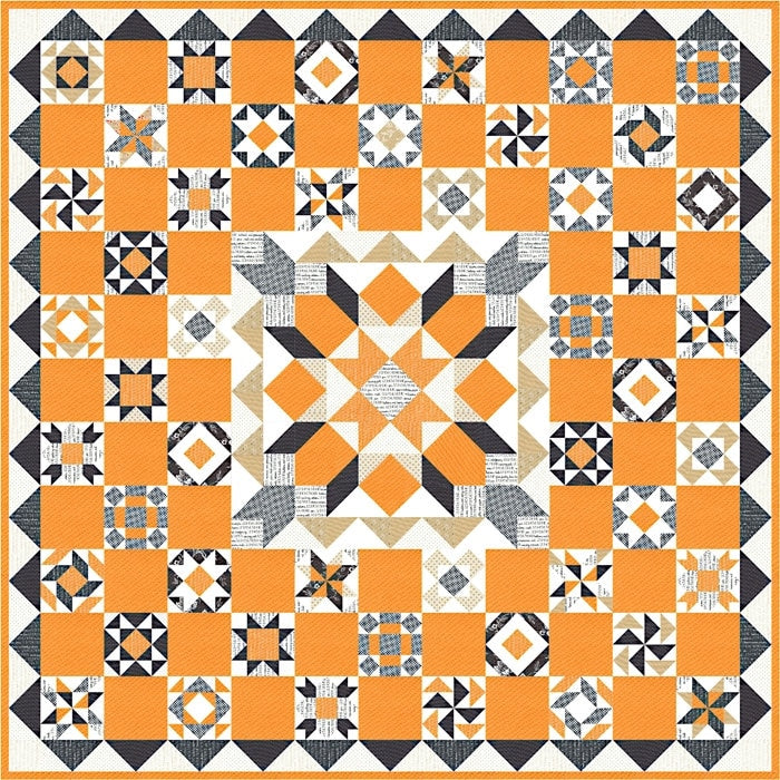 Medallion Sampler Quilt Pattern by Fig Tree Quilts, Paper Only 72 1/2 x 72 1/2 inches