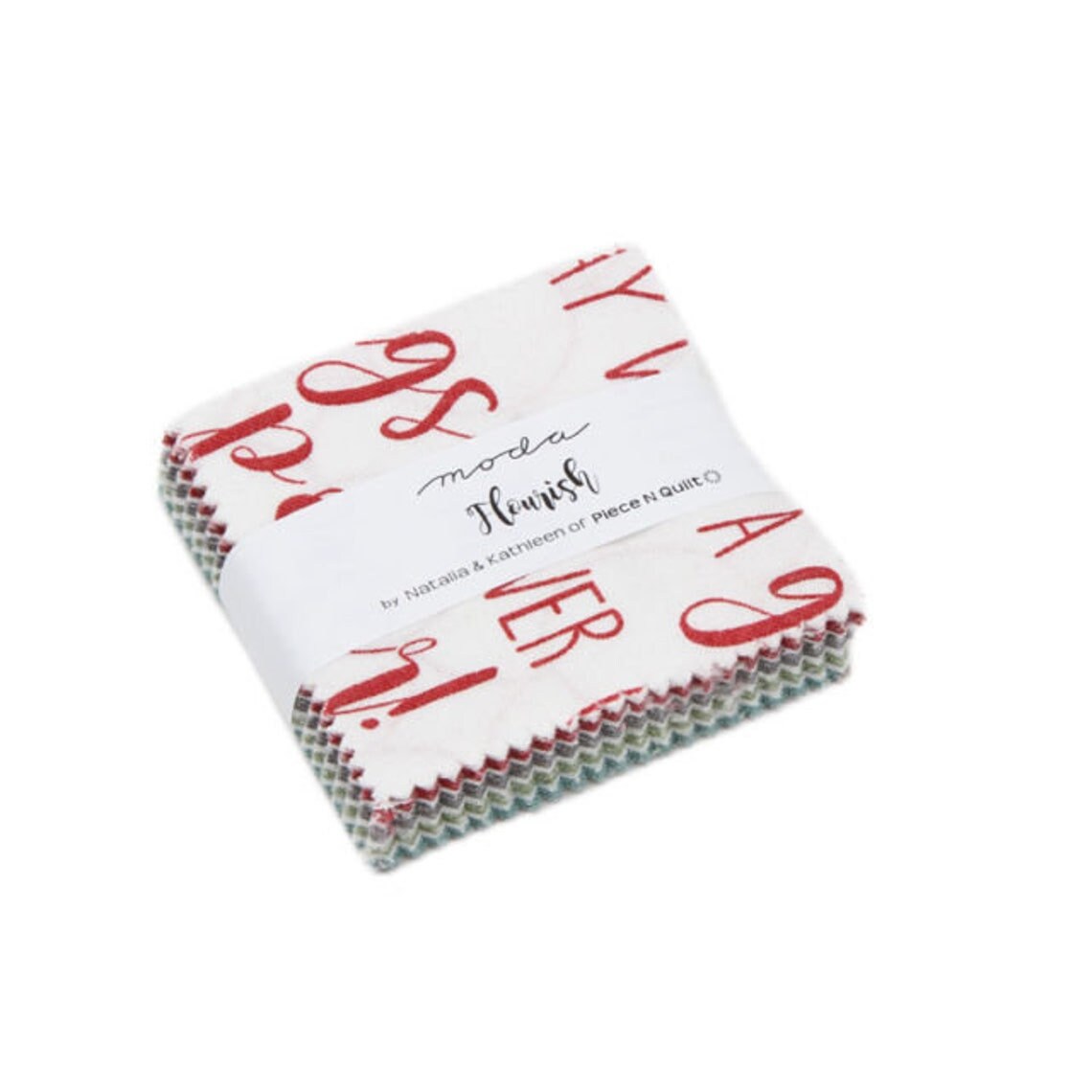 Flourish Mini Charm By Natalia and Kathleen for Moda Fabrics includes 42 - 2.5 inch squares