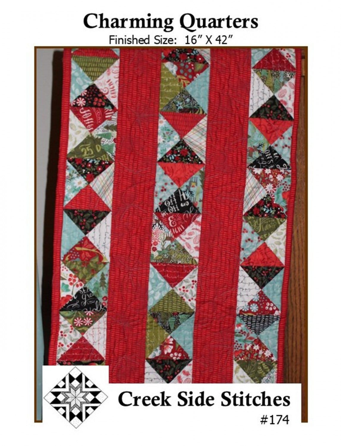 Charming Quarters # CSS174 From Creek Side Stitches, precut friendly