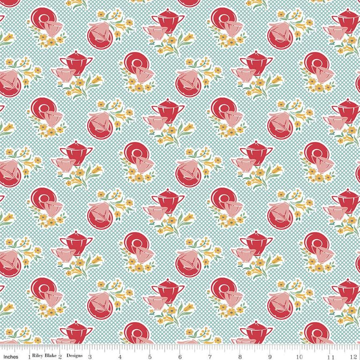 Cook Book Dishes Daisy C11752-Cottage by Lori Holt for Riley Blake