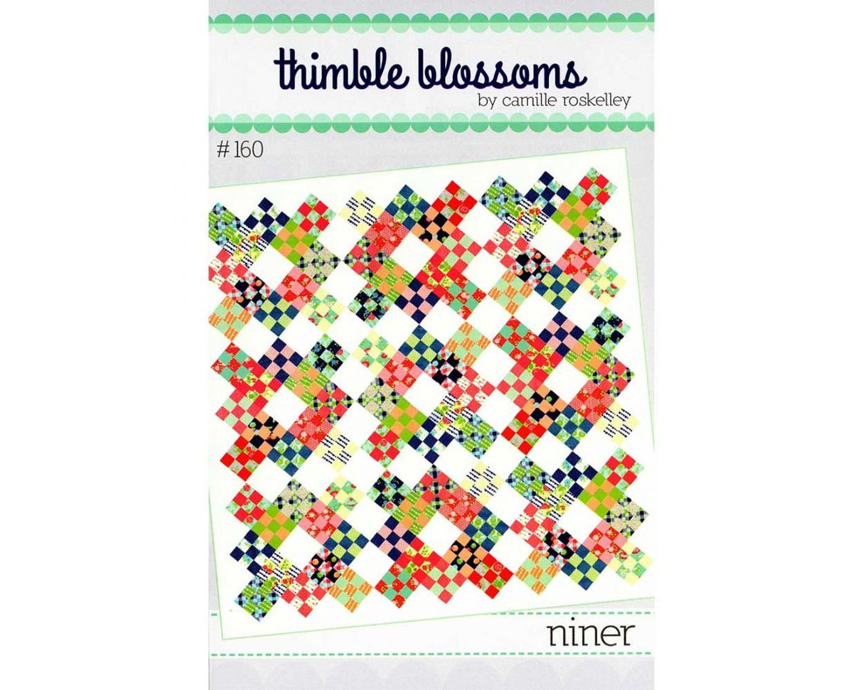 Niner Quilt Printed Pattern ONLY, From Thimble Blossoms By Roskelley, Camille TBL160