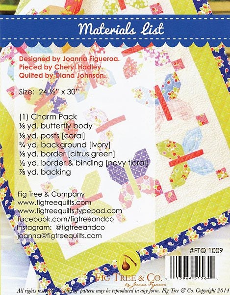 Mini Painted Ladies Pattern Only FT 1009 by Fig Tree and Co Bin MP
