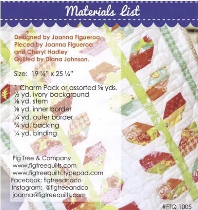 Mini Stems Pattern Only FT1005 by Fig Tree and Co Bin MP