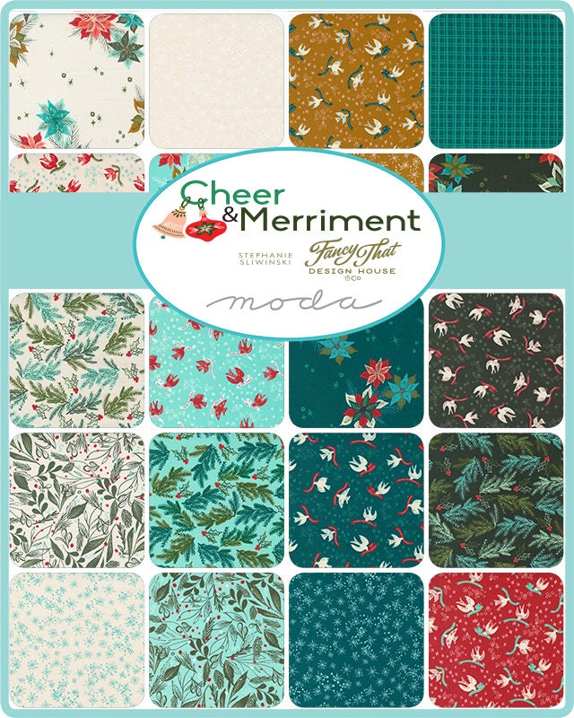 Cheer and Merriment 5" Charm Pack 45530PP by Fancy That Design House for Moda Fabrics
