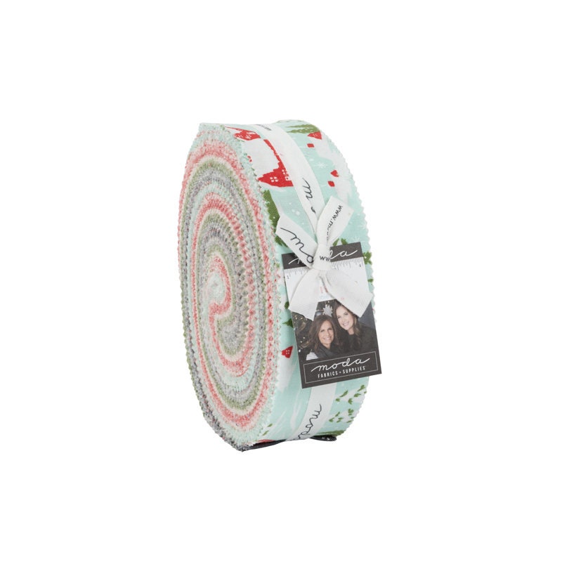 Merry Little Christmas Honey Bun 1.5" Strips 55240HB by Bonnie and Camille for Moda Fabrics
