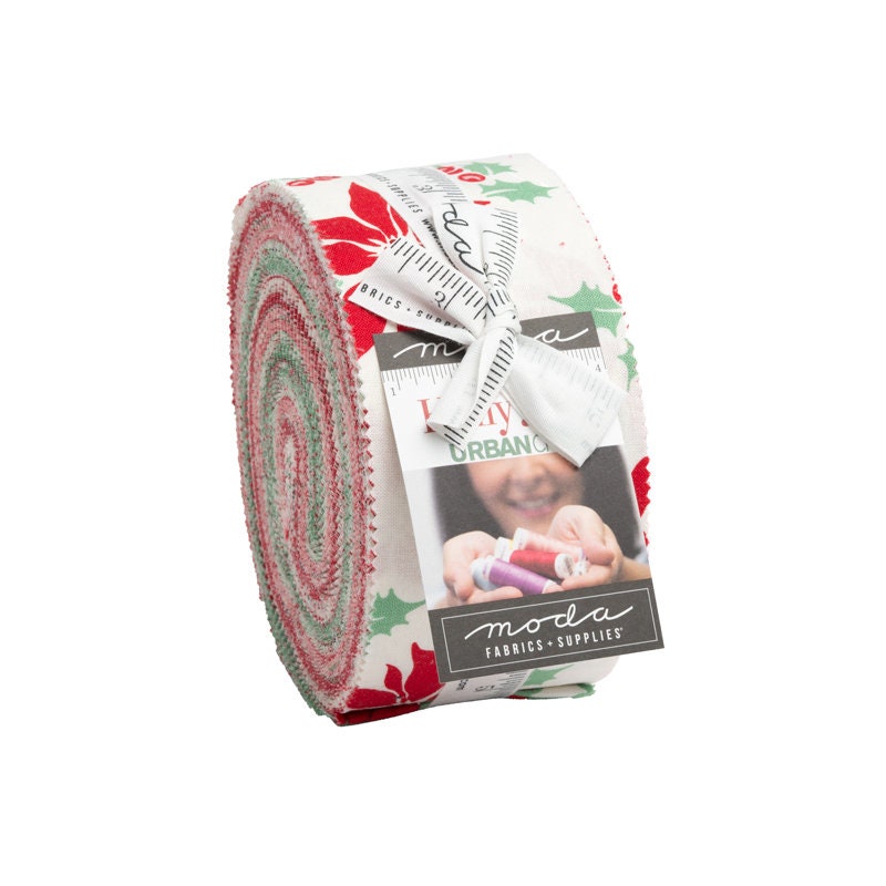 Holly Jolly Jelly Roll - 31180JR by Urban Chiks for Moda Fabrics Moda 4- 2 1/2" strips