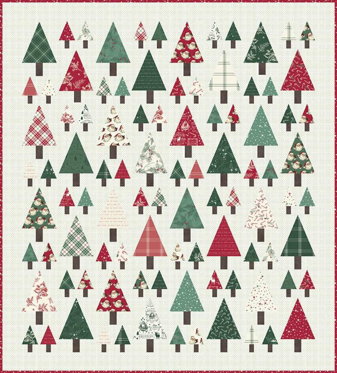Bee Plaids Pines Quilt Pattern P120-Plaidpine