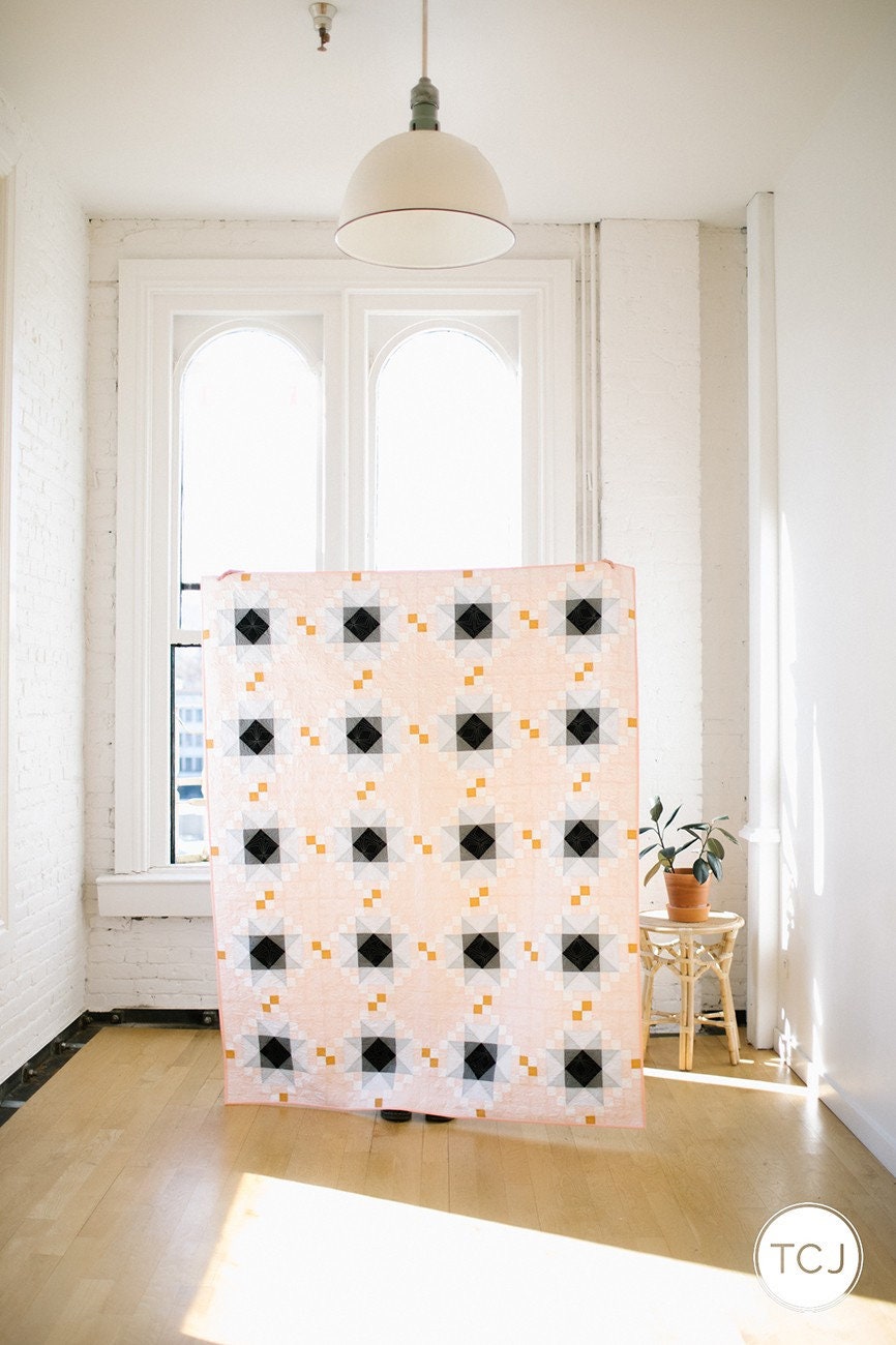 Champagne Quilt Pattern - Printed pattern only - 4 sizes # TCJ127 From Then Came June By, Meghan Buchanan