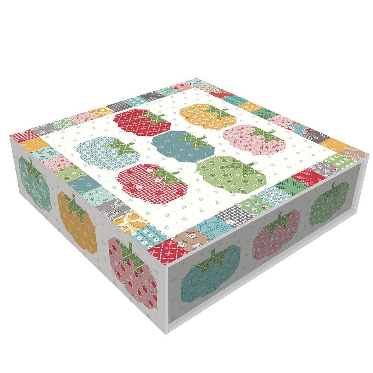Tomato Pin Cushion Quilt Boxed Kit - Finished Size 58" x 70" by Lori Holt of Bee in My Bonnet for Riley Blake Designs