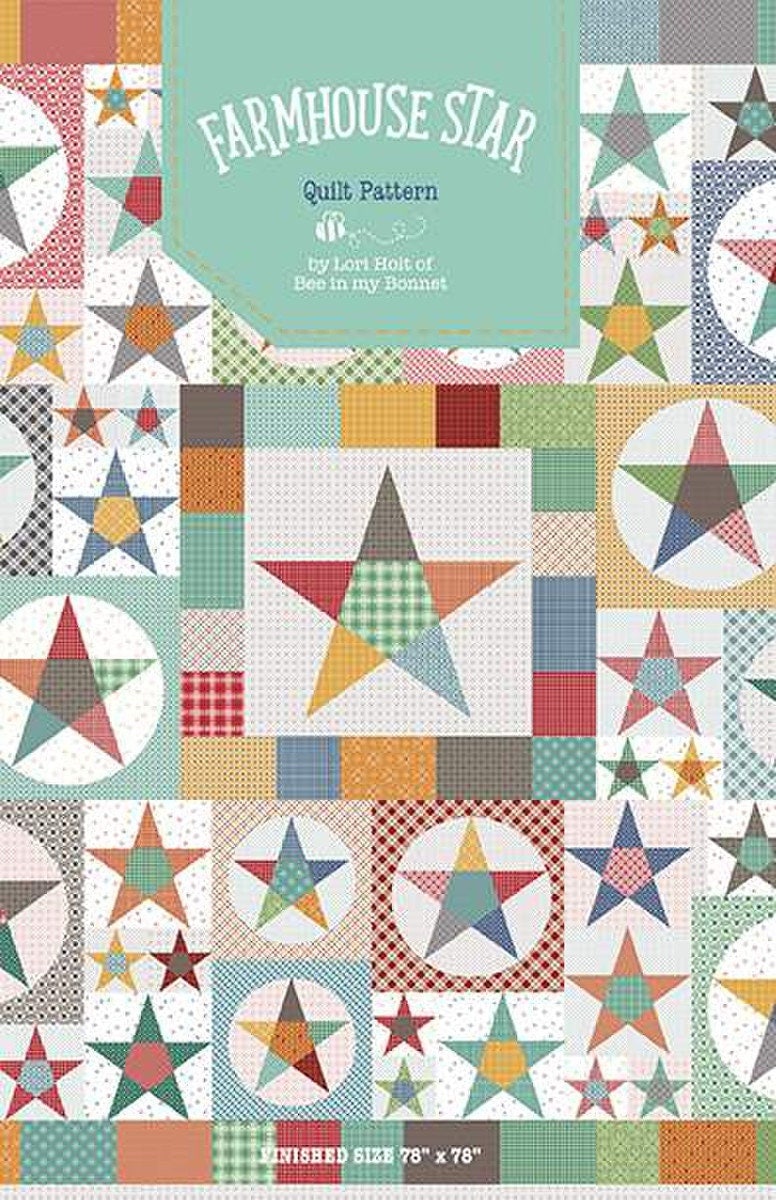 Bee in my Bonnet Farmhouse Star Quilt Pattern P120-FARMHOUSESTAR