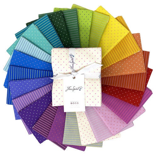 Tiny Stripes - Songbird sold 1/2 yard increments PWTP186.Songbird by Tula Pink for Free Spirit Fabrics