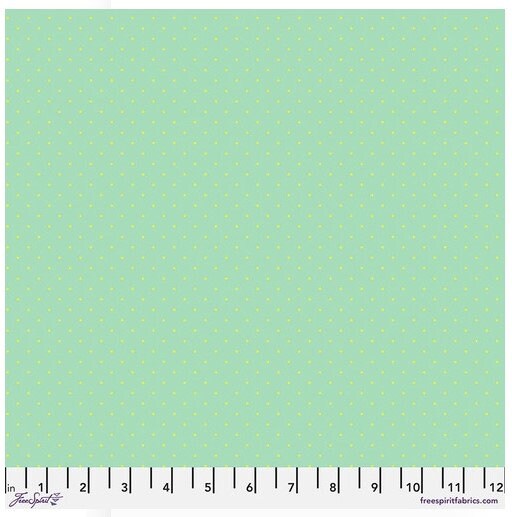 Tiny Dots - Peacock sold 1/2 yard increments PWTP185.Peacock by Tula Pink for Free Spirit Fabrics