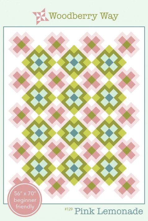 Pink Lemonade Quilt PAPER Pattern ONLY by Alli Jenson of Woodberry Way #129