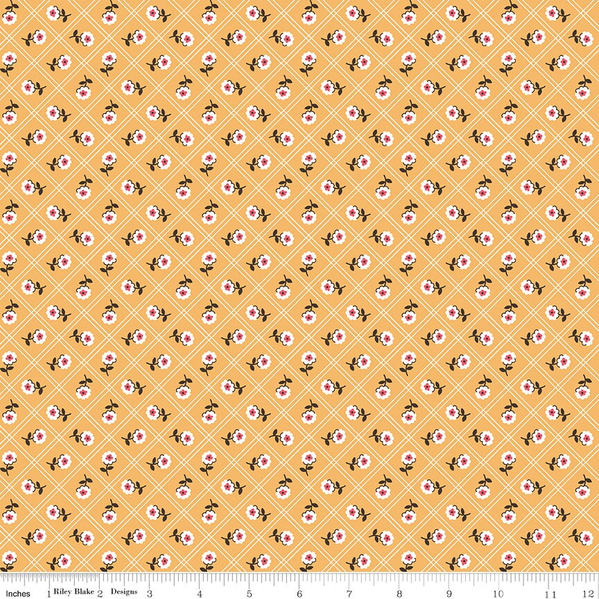 Prairie Rose Heirloom Daisy C12303-DAISY By Lori Holt Sold by 1/2 yard increments